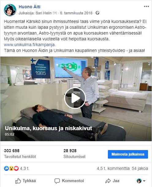 Loistavia tuloksia näkyvyydessä